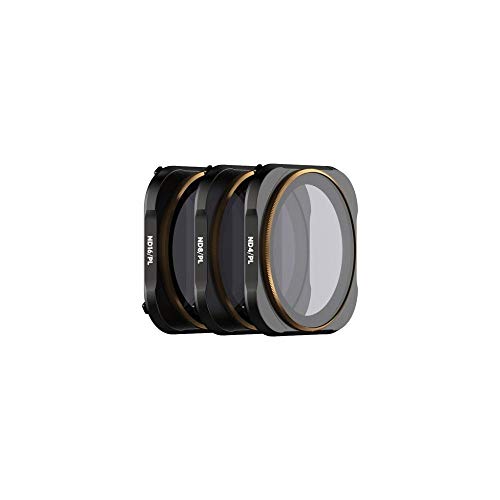 PolarPro Vivid Filter Collection (ND4/PL, ND8/PL, ND16/PL DJI Mavic 2 Filtros) para DJI Mavic 2 Pro, negro/bronce