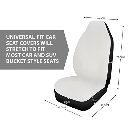Polero Universal 2 unids asientos delanteros fundas para asiento de coche protector auto interior accesorios automóvil coche asiento cubierta caballo negro
