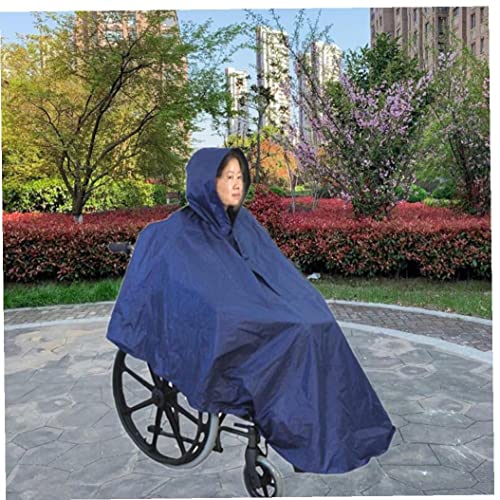 Poncho de Silla de Ruedas Pesado Poncho a Prueba de Agua a Prueba de Agua Cobertura con Ruedas con Silla de Ruedas con Cremallera para Personas Mayores discapacitadas