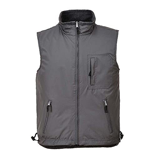 Portwest S418 - Reversibles Bodywarmer RS, color Gris, talla Small
