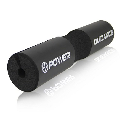 POWER GUIDANCE Barbell Squat Pad Protectora del Cuello y del Hombro Ideal para Squats, Lunges, Hip Thrusts, Levantamiento de Pesas (Negro)