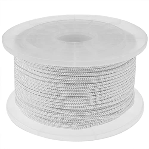 PrimeMatik - Cuerda Trenzada de poliéster 100 m x 3 mm Blanca