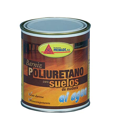 Promade- Barniz para Suelos de Madera y Parquet - Poliuretano Monocomponente al Agua Semi Brillo - 750 ML