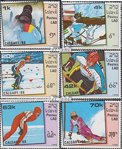 Prophila Collection Laos 1060-1065 (Completa.edición.) 1988 olímpicos. Juegos de Invierno, Calgary 88 (Sellos para los coleccionistas) Deportes de Invierno