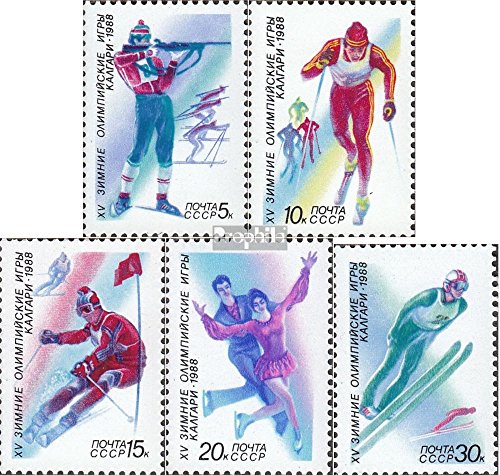 Prophila Collection Unión Soviética 5788-5792 (Completa.edición.) 1988 olímpicos. Juegos de Invierno 88, Calgary (Sellos para los coleccionistas) Deportes de Invierno