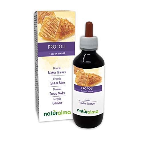 Propóleo (Propolis) resina Tintura Madre sin alcohol Naturalma | Extracto líquido gotas 200 ml | Complemento alimenticio