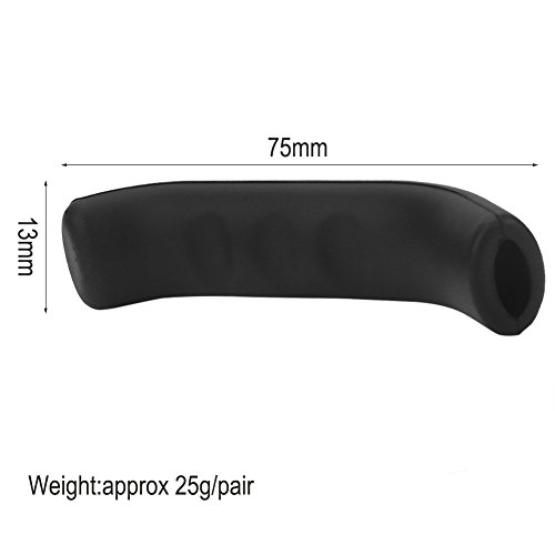 Protector de Palanca de Freno de Bicicleta,1 Par Manga de Palanca de Freno de Bicicleta de Silicona Cubiertas de Manija de Freno de Bicicleta Antideslizante reemplazo para Ciclismo Accesorio(Rojo)