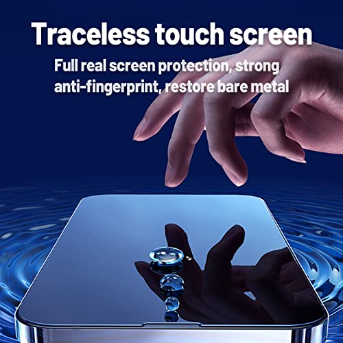Protector de pantalla de vidrio templado, compatible con iPhone 13 Pro MAX (6.7 pulgadas), con estructura de fácil instalación, ultra duradero, transparente (6.7in)