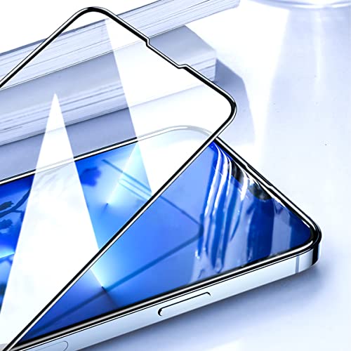 Protector de pantalla de vidrio templado, compatible con iPhone 13 Pro MAX (6.7 pulgadas), con estructura de fácil instalación, ultra duradero, transparente (6.7in)