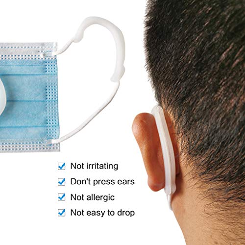 Protectores de oídos de silicona reutilizables, protectores de oídos de colores, protectores de gancho para los oídos antideslizantes (5 pares)