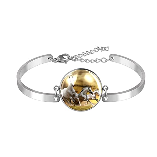 Pulsera Mujer Regalo De Cumpleaños Navidad San Valentín Y Aniversario Para Mujer Madre Esposa Y Novia Caballo Al Galope