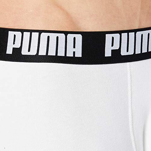 PUMA Basic Men's Boxers (5 Unidades) Boxer Briefs, Blanco, Negro, Gris, M (Pack de 5) para Hombre