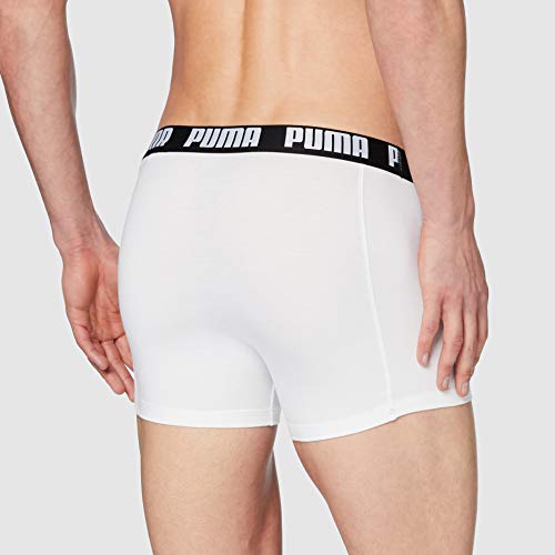 PUMA Basic Men's Boxers (5 Unidades) Boxer Briefs, Blanco, Negro, Gris, M (Pack de 5) para Hombre