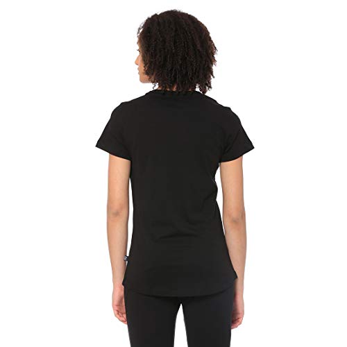 PUMA ESS Logo tee T-Shirt, Mujer, Cotton Black, XL