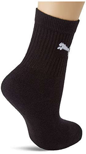 PUMA Junior Sport Socks (3 Pack) Calcetines, Black, 27-30 Unisex niños