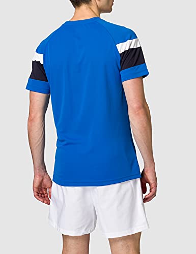 PUMA para hombre T-Shirt Spirit II de deporte, Azul / Blanco, M