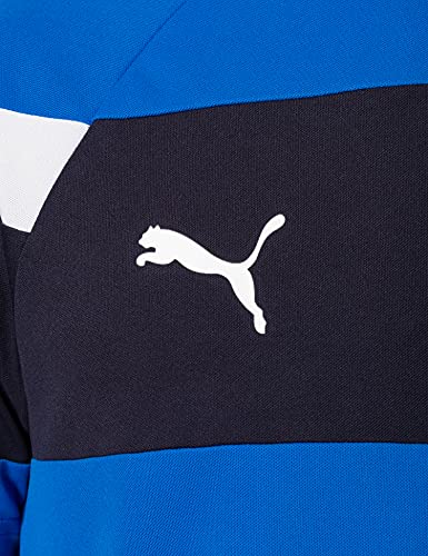 PUMA para hombre T-Shirt Spirit II de deporte, Azul / Blanco, M