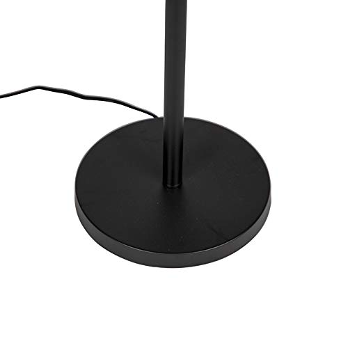QAZQA Moderno Lámpara de pie moderna negro sin pantalla - SIMPLO Acero Alargada Adecuado para LED Max. 1 x 60 Watt