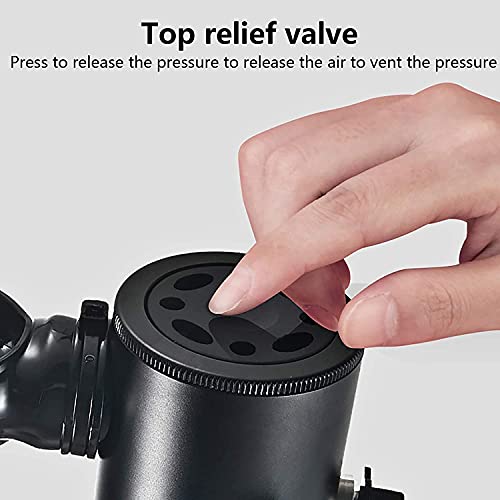 Qjkmgd Mini Tanque de Buceo Recargable con Kit de Bomba de Mano para Buceo 5-10 Minutos Capacidad I Válvula de Alta presión Regulador de Cabeza Cilindro de oxígeno I Pony Aluminio Botella Unisex