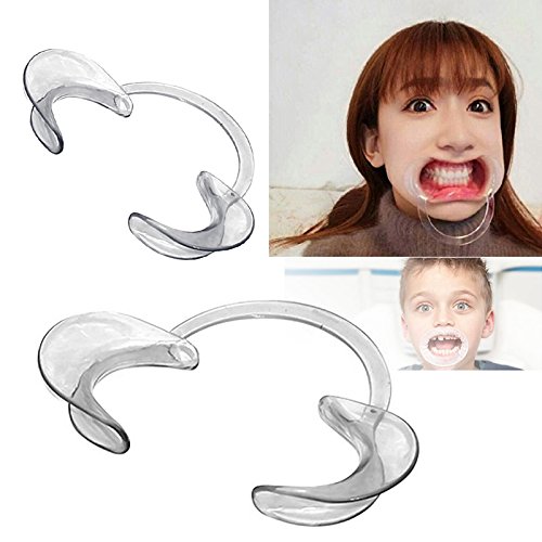 Quata 4 piezas autoclave blanqueador dental blanqueador de labios y mejillas, retractor dental, repetición de uso, M
