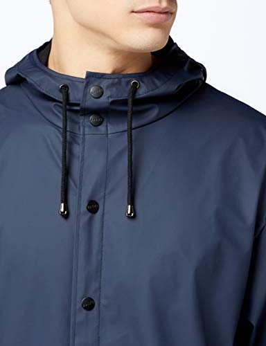 Rains Long Jacket, impermeable Hombre, azul, Medium/Large (Talla fabricante: Medium/Large)