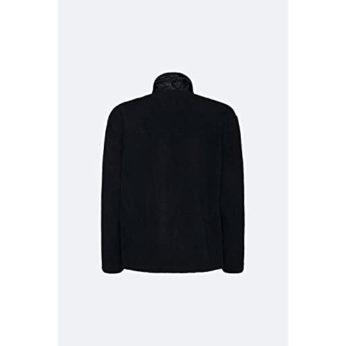 RAINS Unisex Fleece Jacket Casual Fit Black in Size Large/X-Large
