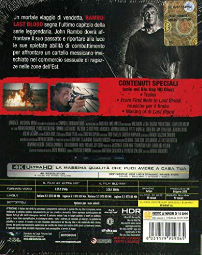 Rambo: Last Blood (Steelbook) (Blu-Ray 4K Ultra HD+Blu-Ray) [Blu-ray]