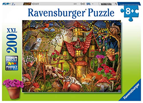 RAVENSBURGER PUZZLE- Das Waldhaus Ravensburger 12951-Puzzle Infantil (200 Piezas, tamaño XXL, para niños a Partir de 8 años), Color Plata (12951)