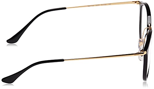 Ray-Ban 0RX7140, Monturas de Gafas Unisex Adulto, Negro (Shiny Black), 49