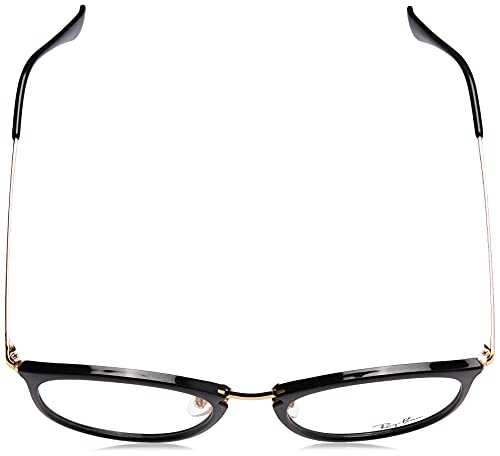Ray-Ban 0RX7140, Monturas de Gafas Unisex Adulto, Negro (Shiny Black), 49