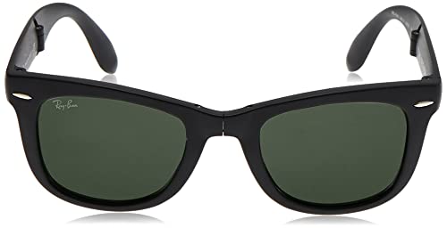 Ray-Ban Folding Wayfarer - Gafas de sol para hombre, Negro/Verde (Black Frame/Green G-15XLT Lens)