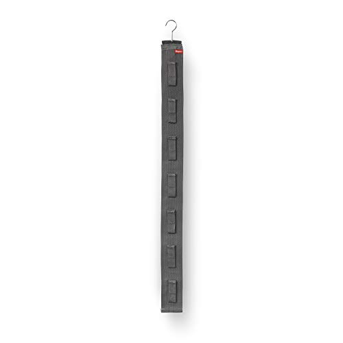 Rayen Bolsos | para Armario o Puerta | 7 colgadores con Velcro | 7.5 x 95 cm, Grisoscuro