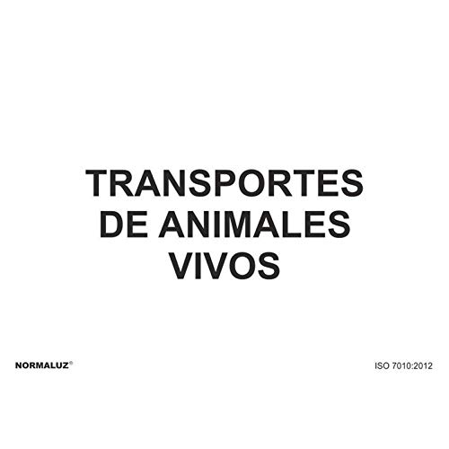 RD20065 - Señal Transportes De Animales Vivos PVC Glasspack 0,7mm 21x30 cm con CTE, RIPCI Nueva Legislación