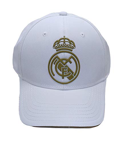 Real Madrid FC Rm3Go19 Adultos Unisex, Blanco/Oro