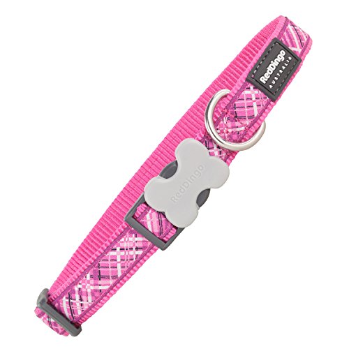 Red Dingo GmbH 9330725059078 Collar Perro Flanno, S, Fucsia