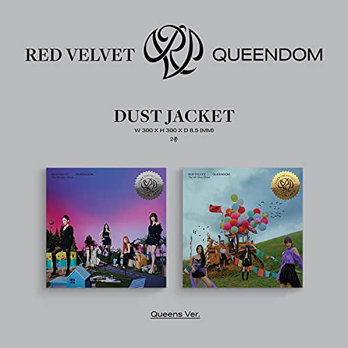 RED VELVET 6nd Mini Album - QUEENDOM [ QUEENS Ver. ] Photobook + CD-R + Envelope + Portrait Card + Postcard + Bookmark + Photo Card + OFFICIAL POSTER