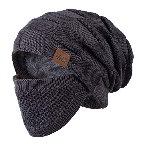 REDESS Beanie Hat para Hombres y Mujeres Winter Warm Sombreros Knit Slouchy Thick Skull Cap