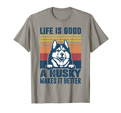 Regalos de Husky Siberiano para Mujeres Hombres Perro Husky Camiseta
