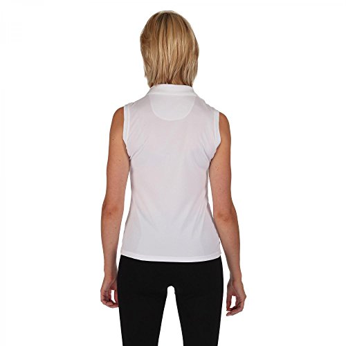 Regatta Tima - Polo sin Mangas para Mujer, Mujer, RWT116, Blanco, FR : XS (Taille Fabricant : Taille 10)