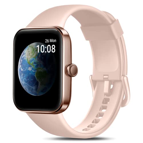 Reloj Inteligente Mujer Hombre, 1.69" Smartwatch con Esfera Personalizada 5ATM Pulsera Actividad Inteligente con Oxímetro Pulsómetro Sueño Monitor de Podómetro Calorías Mujer Reloj para Android iPhone