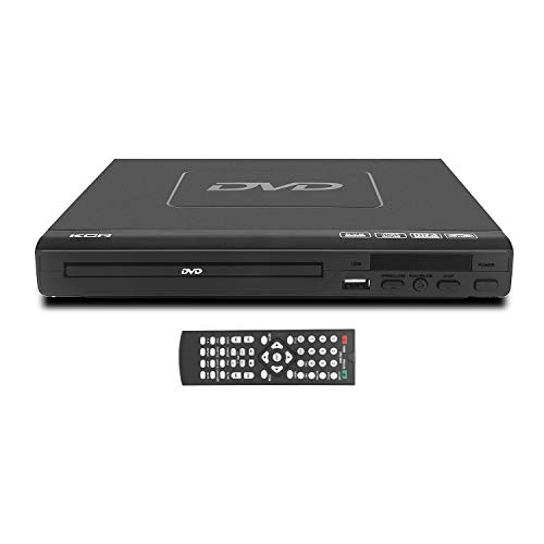 Reproductor de DVD de 225 mm para Entretenimiento en el hogar y el Aprendizaje, soporta Salida HDMI/AV, Entrada USB, con Mando a Distancia ( No es compatible con Blu-ray Disc)