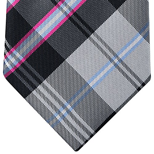 Retreez Elegante tela escocesa a cuadros tejido microfibra 3.15 pulgadas corbata de los hombres