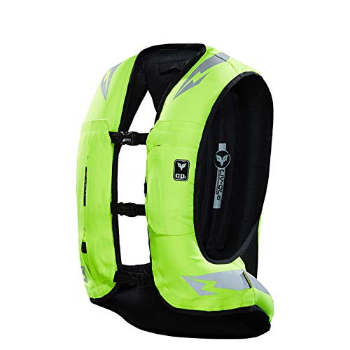 Reutilizable Chaleco Airbag Equipo De Protección del Sistema De Bolsas De Aire,Protección para Espalda Y Cadera Y Cuello Y Coxis,Chaleco Airbag