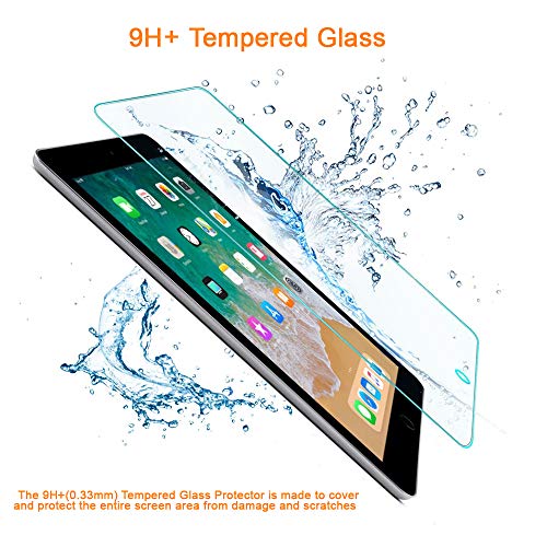 REY 2X Protector de Pantalla para Huawei MEDIAPAD T3 10", Cristal Vidrio Templado Premium, Táblet