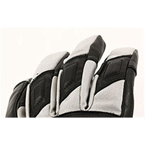 Rider-Tec guantes motociclismo (piel y Cordura rt4010-t, Negro/Blanco, talla XL
