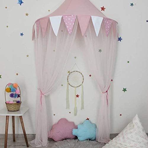 Riosupply - Tienda de campaña para niños, diseño de esquina de lectura, habitación de princesa, interior para niño, bebé, media luna