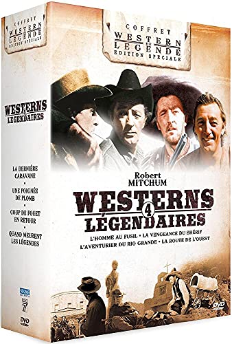 Robert Mitchum - 4 westerns légendaires : L'Homme au Fusil + La Vengeance du Shérif + La Route de l'Ouest + L'Aventurier du Rio Grande [Francia] [DVD]