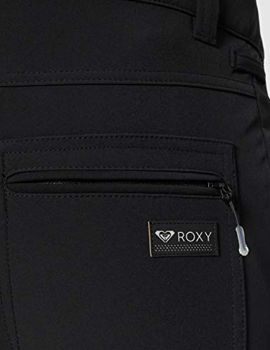 Roxy Summit-Pantalón Shell De Peto para Nieve para Mujer, True Black, S
