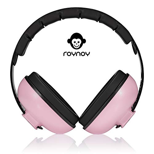roynoy - Protección auditiva para bebés de 0 a 2 años | orejeras anti-ruido | protección acústica, Rosa