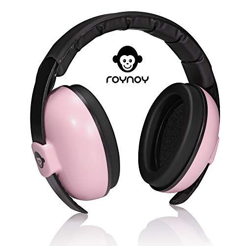 roynoy - Protección auditiva para bebés de 0 a 2 años | orejeras anti-ruido | protección acústica, Rosa